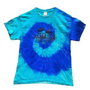 Jamaica Shirt Adult Large Tie Dye Surfing Embroidered Surfboard Beach Tropix Men